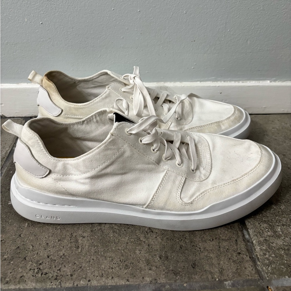 Cole Haan White Grand360 Sneakers